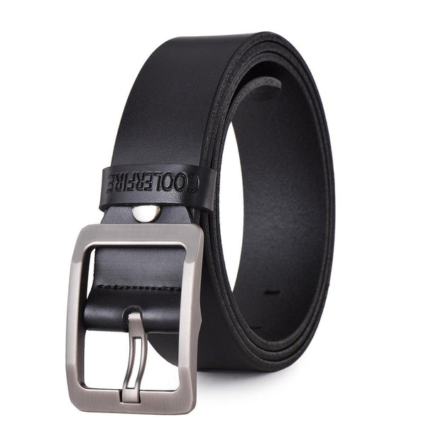 Male genuine leather strap belt