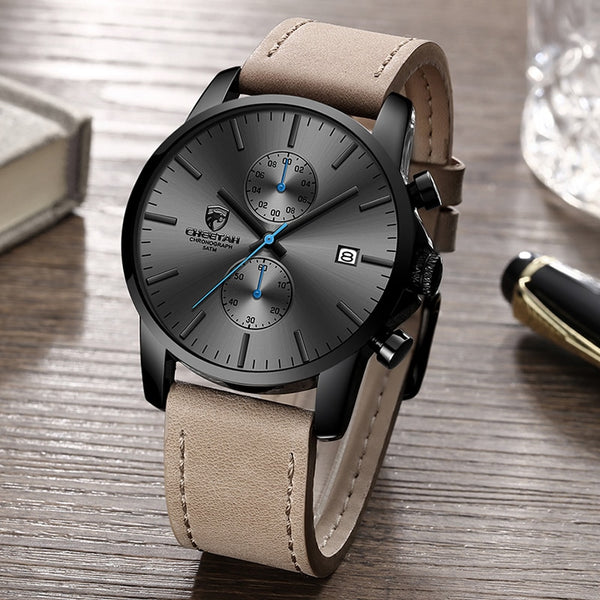 Fashion Sports Quartz Watches Leather Waterproof