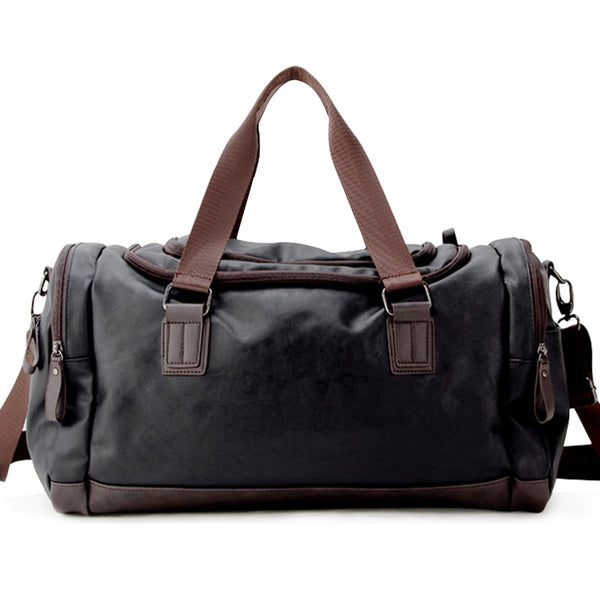 Casual Travel Duffel Bag PU Leather Handbags