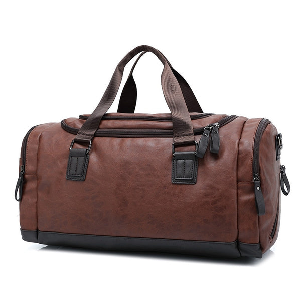 Casual Travel Duffel Bag PU Leather Handbags