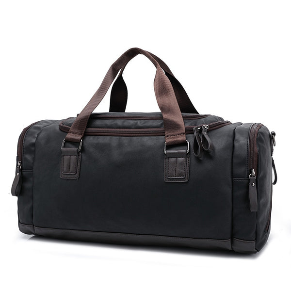 Casual Travel Duffel Bag PU Leather Handbags