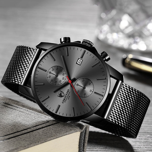 Fashion Sports Quartz Watches Leather Waterproof