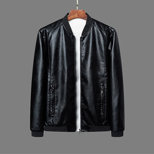 PU Leather Jacket Men Plus Size Blazer 5XL 6XL 7XL 8XL Plus