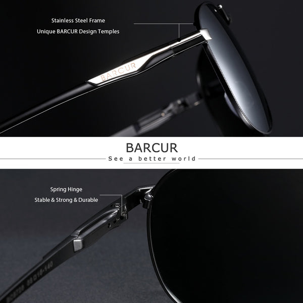 Photochromic Polarized Sunglasses High Quality Men Brand Designer UV400