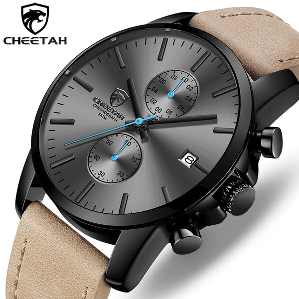 Fashion Sports Quartz Watches Leather Waterproof